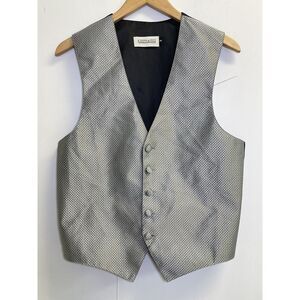 Joseph & Feiss Men's Size S Grey‎ Suit Vest Fullback Mason Wedding Formal